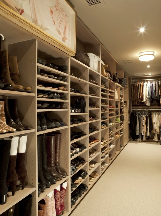 Now this is the closet for a true shoe-fanatic… with more space for shoes than…