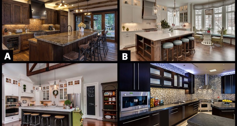 Which of these kitchens would you rather have in your home- A, B, C or D?…