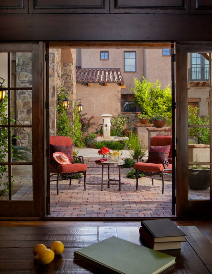 Outdoor courtyards provide the perfect place for some afternoon relaxation, whet…