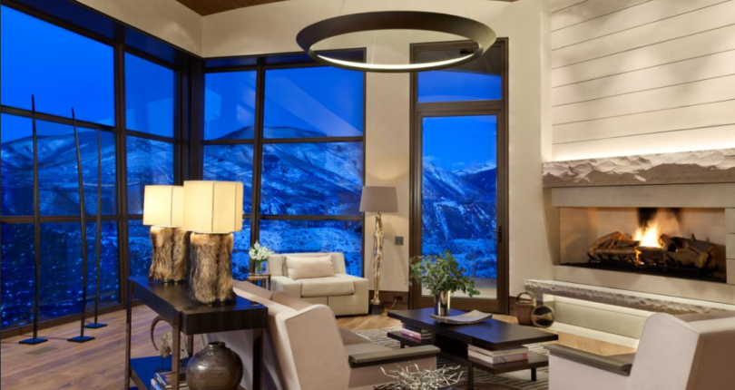 Wow! These floor-to-ceiling windows offer a gorgeous mountain view– and how do …