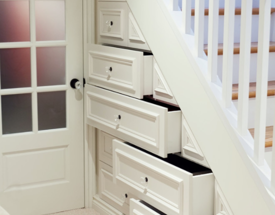 This under-stair storage is perfect if you don’t have room for a full closet!…