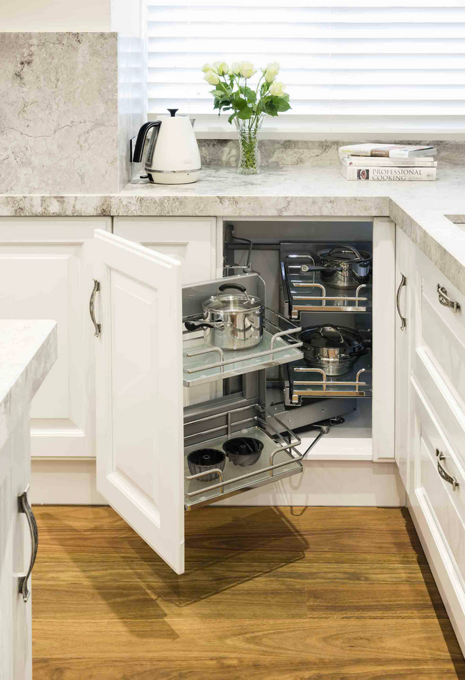 Maximize your under counter space with pull-outs like this!…