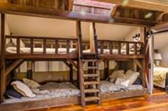 These built-in bunk beds look perfect for sleepovers!…