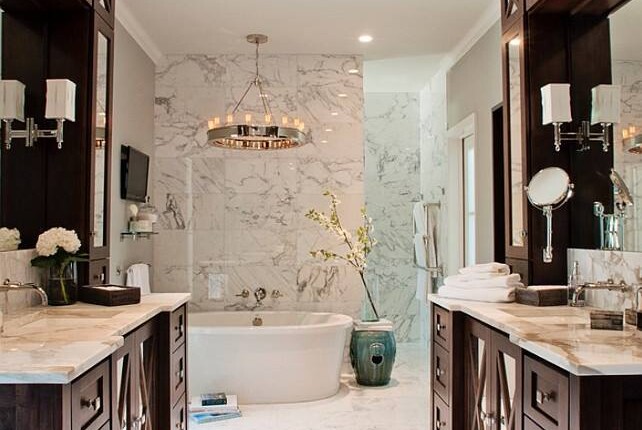 Would you want this luxurious master bathroom in your home?…