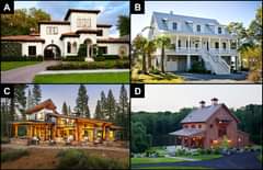 Which of these homes would you rather live in – A, B, C, or D?…