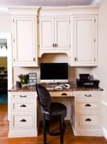 Have you ever thought about adding a built-in desk to your home like this one?…