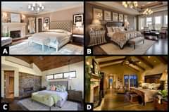 Which one of these bedrooms is your favorite – A, B, C or D?…