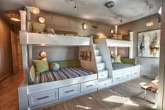 No need for blowup mattresses or sleeping bags… these bunk beds are perfect fo…