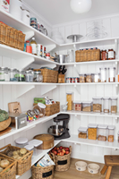 If you still have wire shelves in your pantry, have you thought about swapping t…